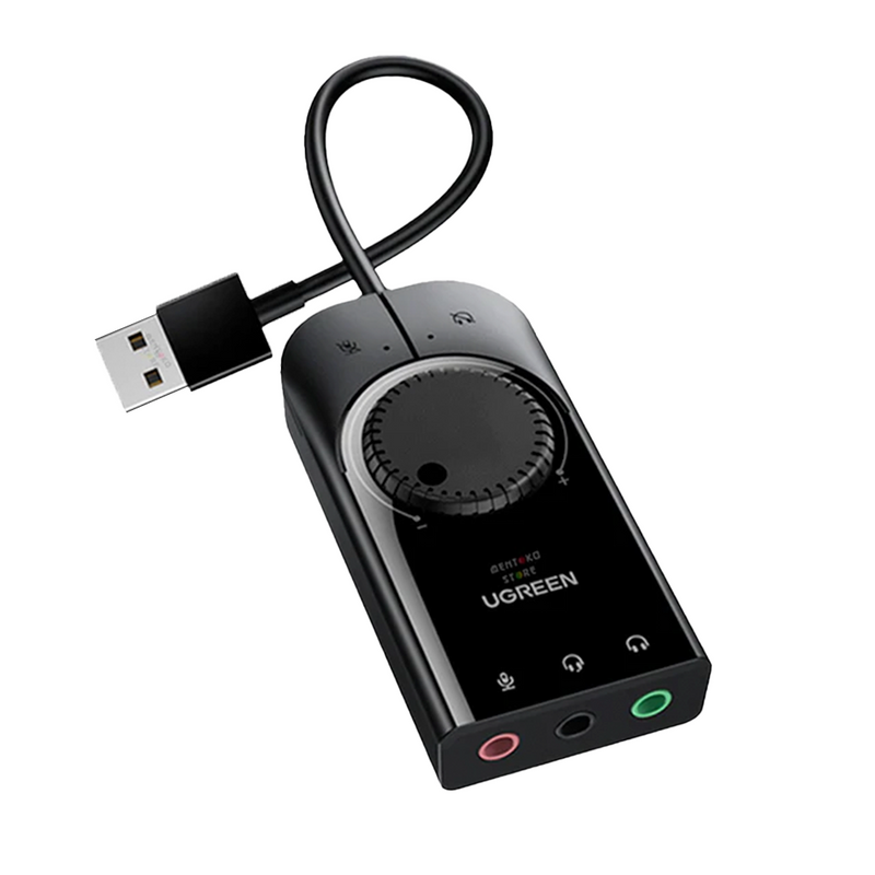 ADAPTADOR DE AUDIO USB UGREEN 40964 | CONTROL DE VOLUMEN