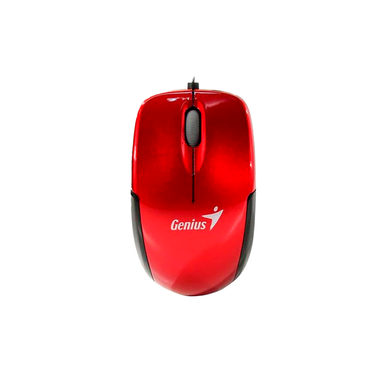 MOUSE GENIUS MICRO TRAVELER | RETRACTIL | 1,000 DPI | ROJO