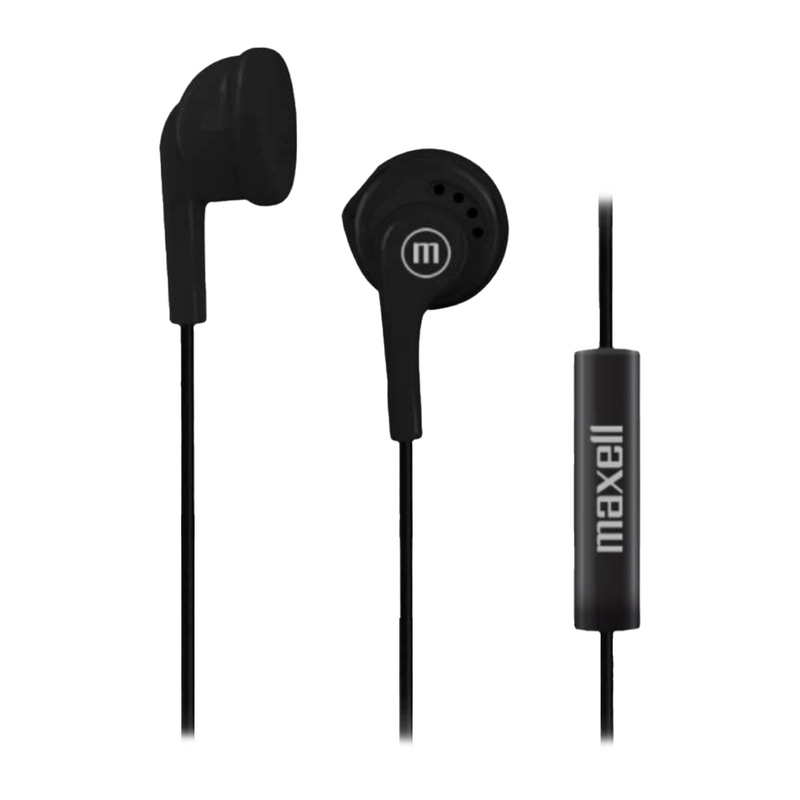 AUDIFONO MAXELL EB-MIC | 3.5MM | ESTEREO | NEGRO