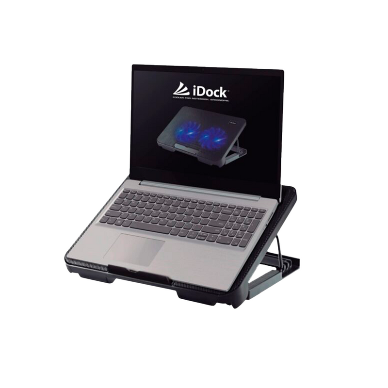 COOLER PARA LAPTOP IDOCK N8 QUANTUM II | 2 VENTILADORES