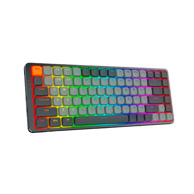 TECLADO REDRAGON AZURE K652GG | INGLES | INALAMBRICO | MECANICO | SW-LINEAL | RGB | BLANCO-GRIS