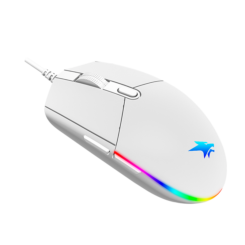 MOUSE VIFROZT VIKING | 12,800 DPI | RGB | BLANCO