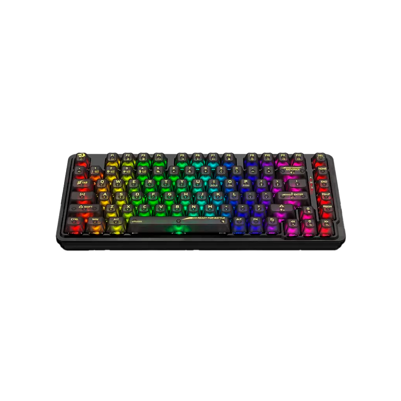 TECLADO REDRAGON ELF PRO K649CTB | INGLES | INALAMBRICO | MECANICO | SW-CRYSTAL | RGB | NEGRO