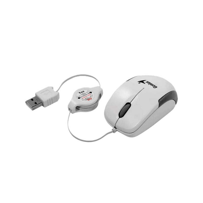 MOUSE GENIUS MICRO TRAVELER | RETRACTIL | 1,000 DPI | BLANCO