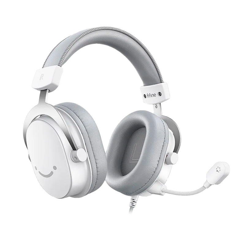 AUDIFONO FIFINE H9 | 3.5MM-USB | 7.1 | RGB | BLANCO