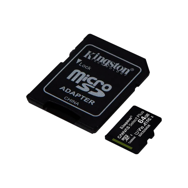 MEMORIA MICROSD KINGSTON | 64GB | 100MB/S | CLASE 10 | (3 MESES)