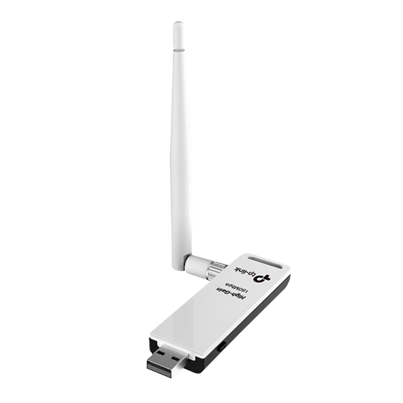 ADAPTADOR WIFI TP-LINK  TL-WN722N | 150 Mbps | USB | 1 ANTENA