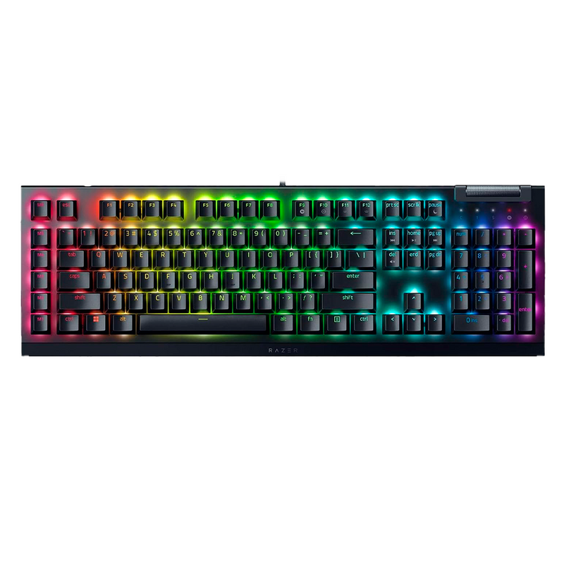 TECLADO RAZER BLACKWIDOW V4 | MECANICO | SW-GREEN | RGB | NEGRO