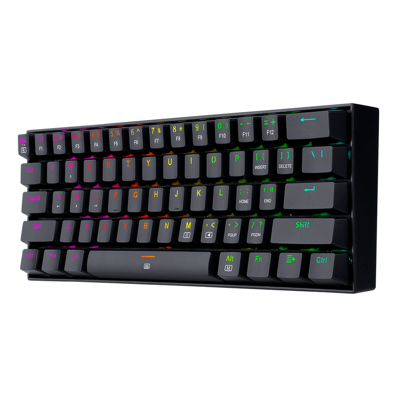 TECLADO REDRAGON DRAGONBORN K630 | INGLES | MECANICO | SW-BLUE | RGB | NEGRO