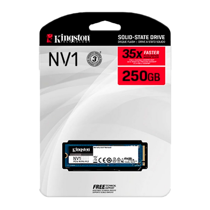 UNIDAD DE ESTADO SOLIDO SSD NVME PCIE KINGSTON NV1 250 GB