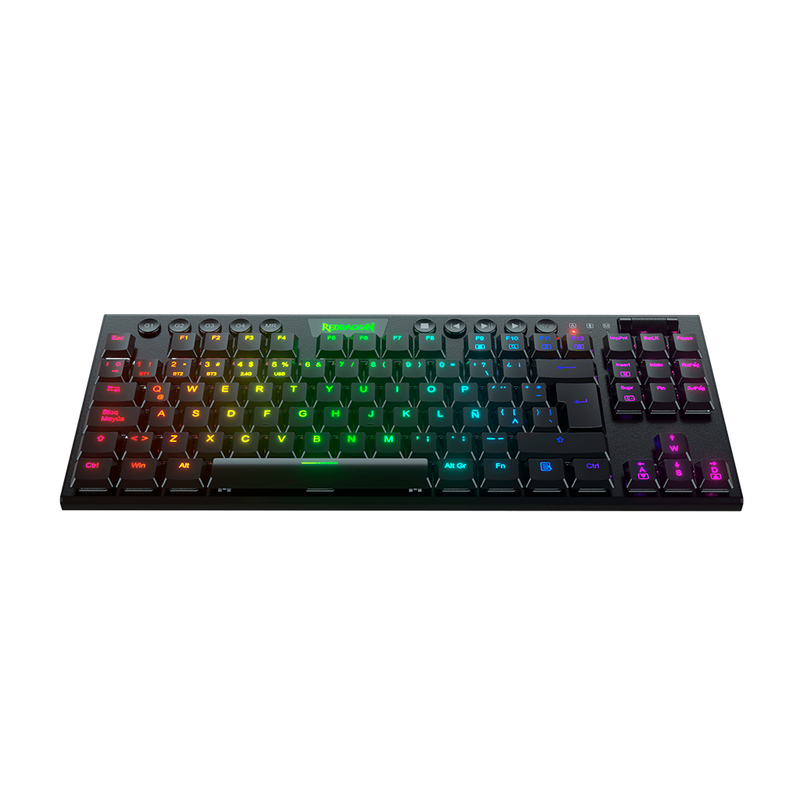 TECLADO REDRAGON HORUS TKL K622 | MECANICO | LOW PROFILE | SW-RED | RGB | NEGRO