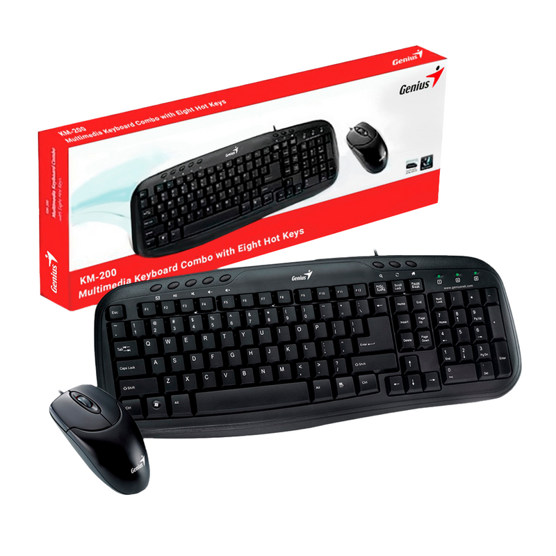 COMBO GENIUS KM-200 | TECLADO + MOUSE