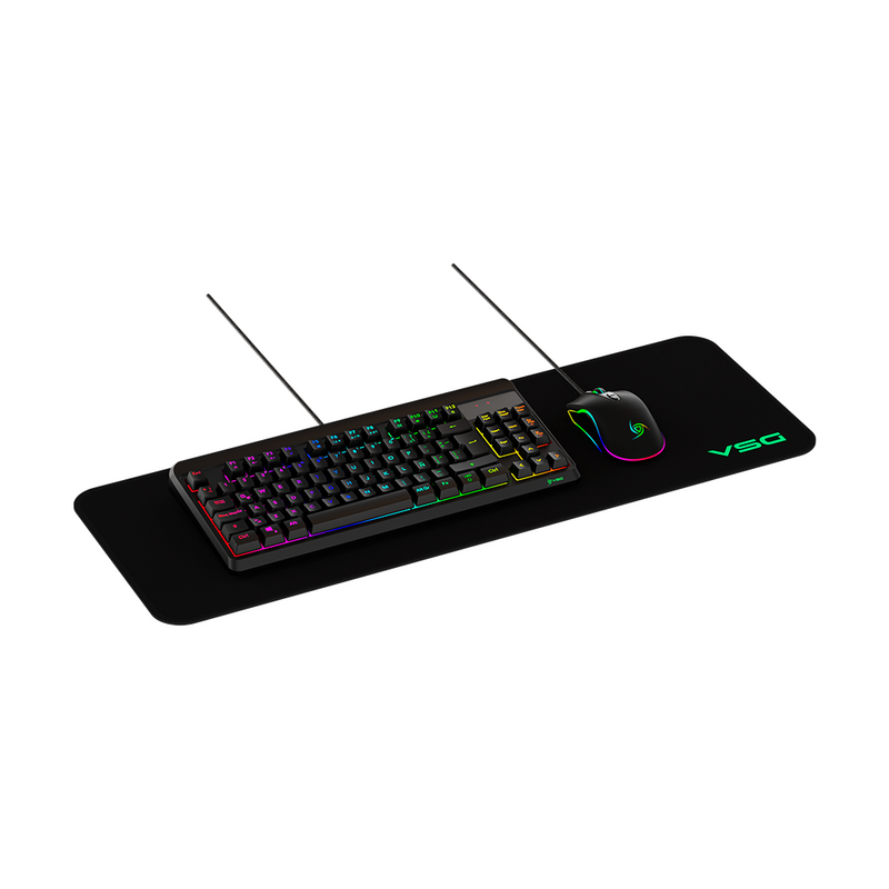 KIT 3 EN 1 VSG PYXIS | TECLADO + MOUSE + PAD MOUSE XL