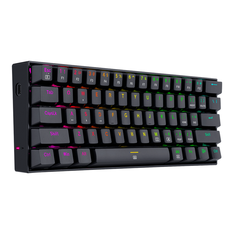 TECLADO REDRAGON DRAGONBORN K630 | INGLES | MECANICO | SW-BLUE | RGB | NEGRO