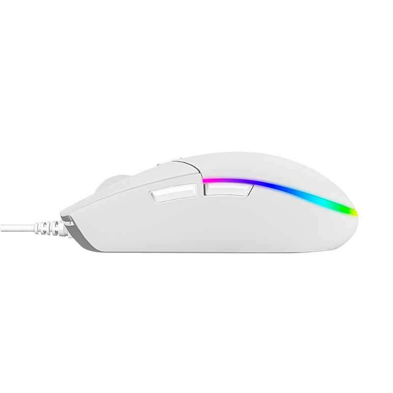 MOUSE VIFROZT VIKING | 12,800 DPI | RGB | BLANCO