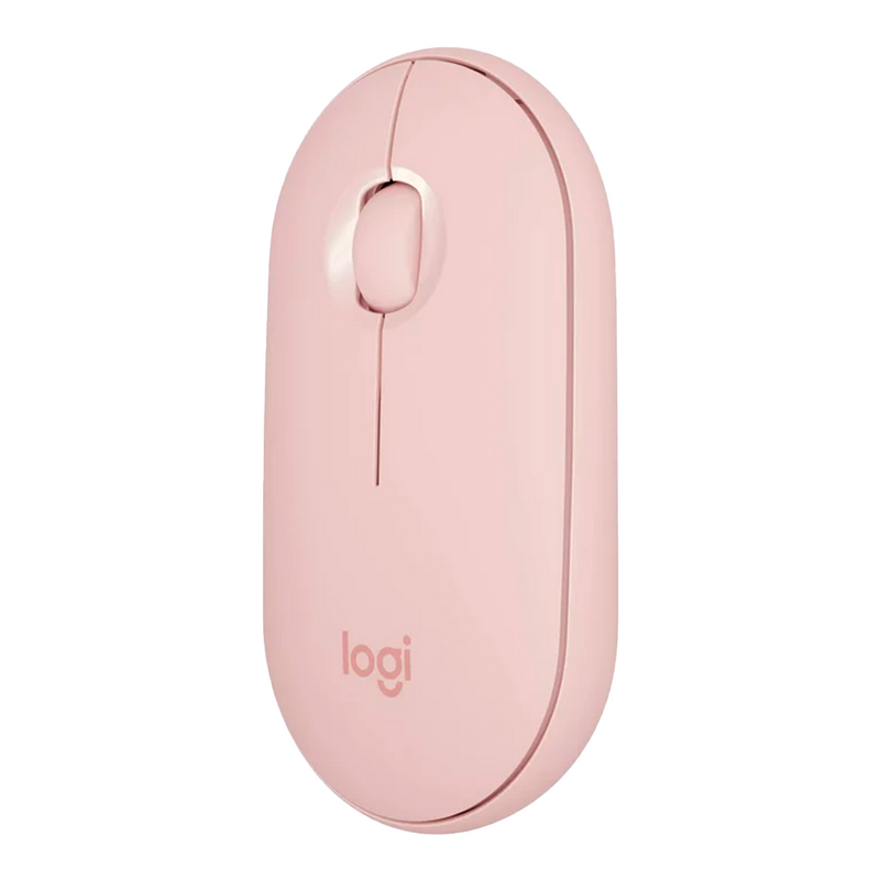 MOUSE LOGITECH M350 PEBBLE | BLUETOOTH - INALÁMBRICO | 1,000 DPI | ROSADO