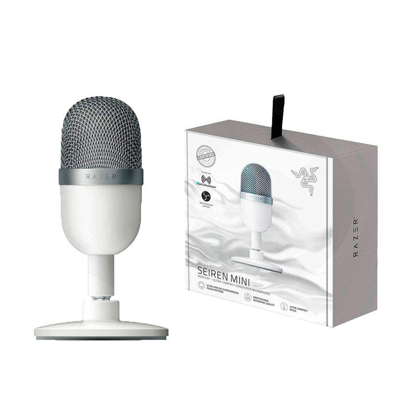 MICROFONO RAZER SEIREN MINI MERCURY | USB | BLANCO