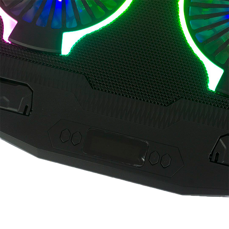 COOLER PARA LAPTOP CYBERCOOL N10 | 2 VENTILADORES | RGB