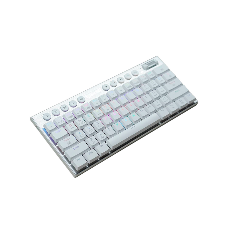 TECLADO REDRAGON HORUS 60% K632 | INALAMBRICO | MECANICO | LOW PROFILE | SW-RED | RGB | BLANCO