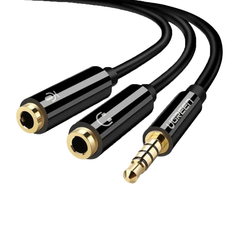 ADAPTADOR DE AUDIO 1M A 2H UGREEN 30620