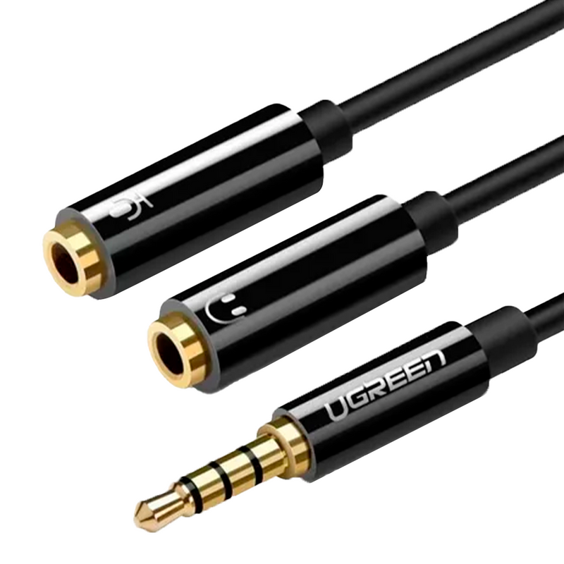 ADAPTADOR DE AUDIO 1M A 2H UGREEN 30620