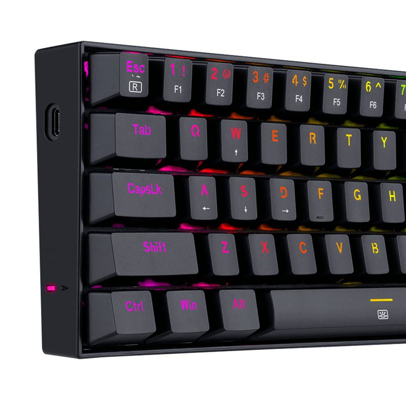 TECLADO REDRAGON DRAGONBORN K630 | ESPAÑOL | MECANICO | SW-RED | RGB | NEGRO