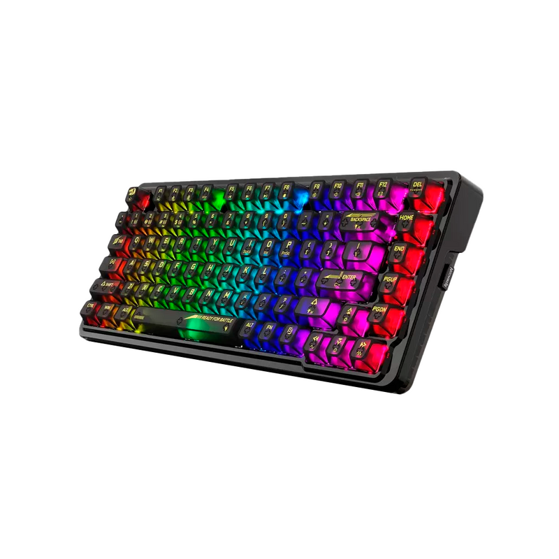 TECLADO REDRAGON ELF PRO K649CTB | INGLES | INALAMBRICO | MECANICO | SW-CRYSTAL | RGB | NEGRO