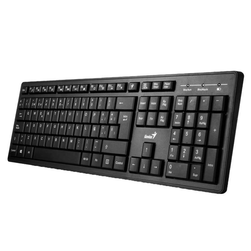 COMBO GENIUS KM-8200 | INALAMBRICO | TECLADO + MOUSE | NEGRO