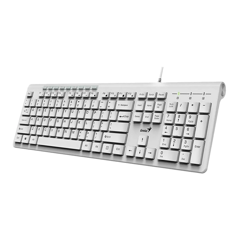 TECLADO GENIUS SLIMSTAR 230 BLANCO