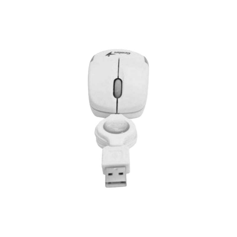 MOUSE GENIUS MICRO TRAVELER | RETRACTIL | 1,000 DPI | BLANCO