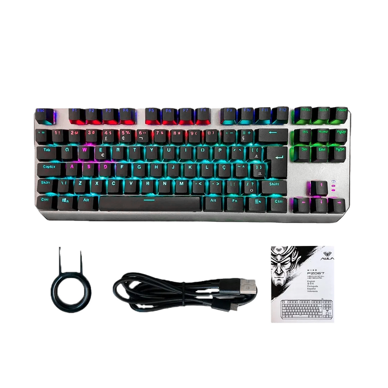 TECLADO AULA F2067 | MECANICO | SW-BLUE | RAINBOW