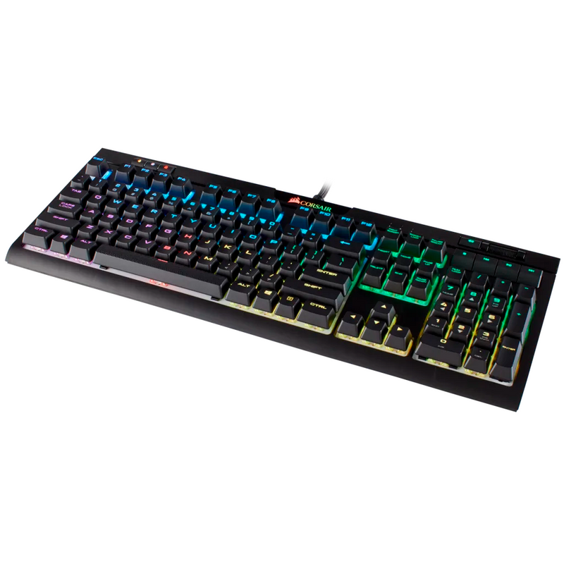 TECLADO CORSAIR STRAFE RGB MK.2 | MECANICO | SW-CHERRY MX RED | NEGRO