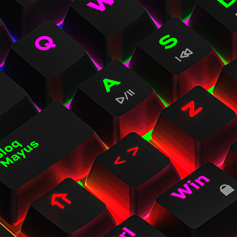 TECLADO VIFROZT BERSERKER MINI | MECANICO | SW-RED | RAINBOW | NEGRO