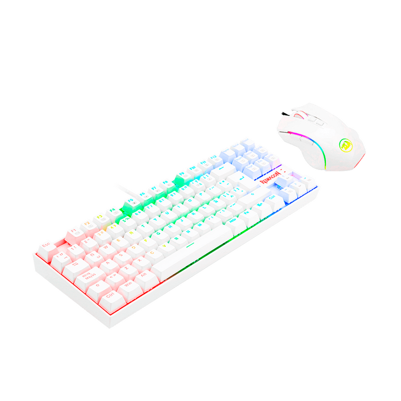 COMBO REDRAGON KUMARA+GRIFFIN K552RGB-BA | TECLADO+MOUSE | BLANCO