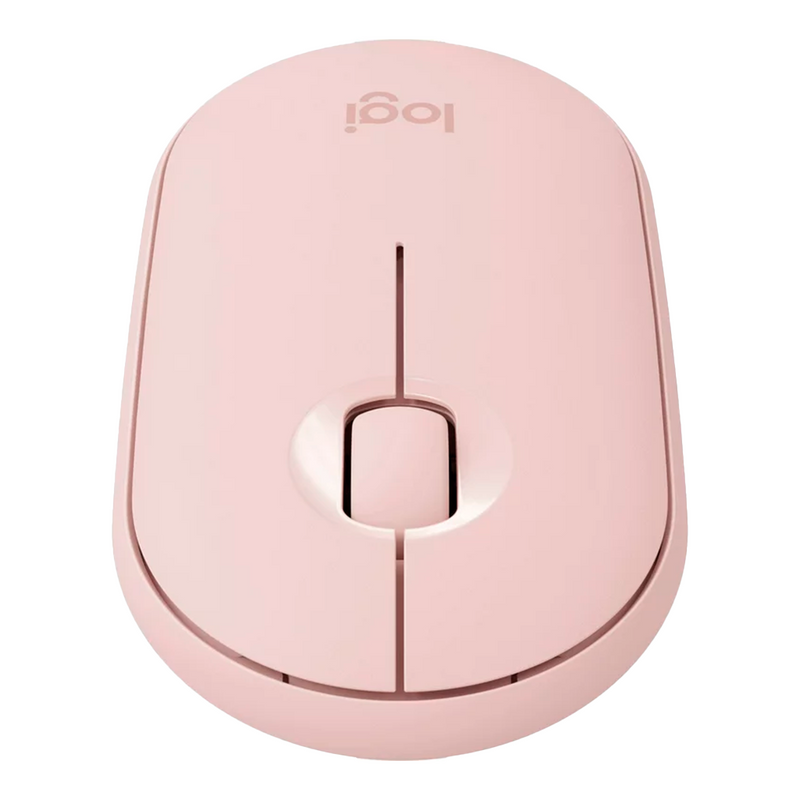 MOUSE LOGITECH M350 PEBBLE | BLUETOOTH - INALÁMBRICO | 1,000 DPI | ROSADO