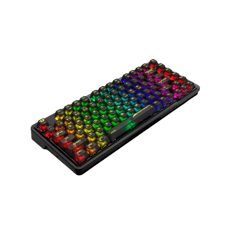 TECLADO REDRAGON ELF PRO K649CTB | INGLES | INALAMBRICO | MECANICO | SW-CRYSTAL | RGB | NEGRO