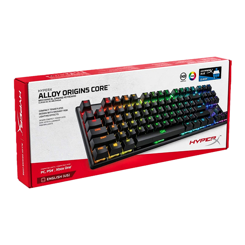 TECLADO HYPERX ALLOY ORIGINS | MECANICO | SW-RED | RGB