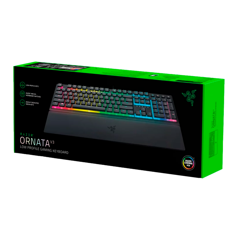 TECLADO RAZER ORNATA V3 LOW PROFILE | SEMI-MECANICO | RGB