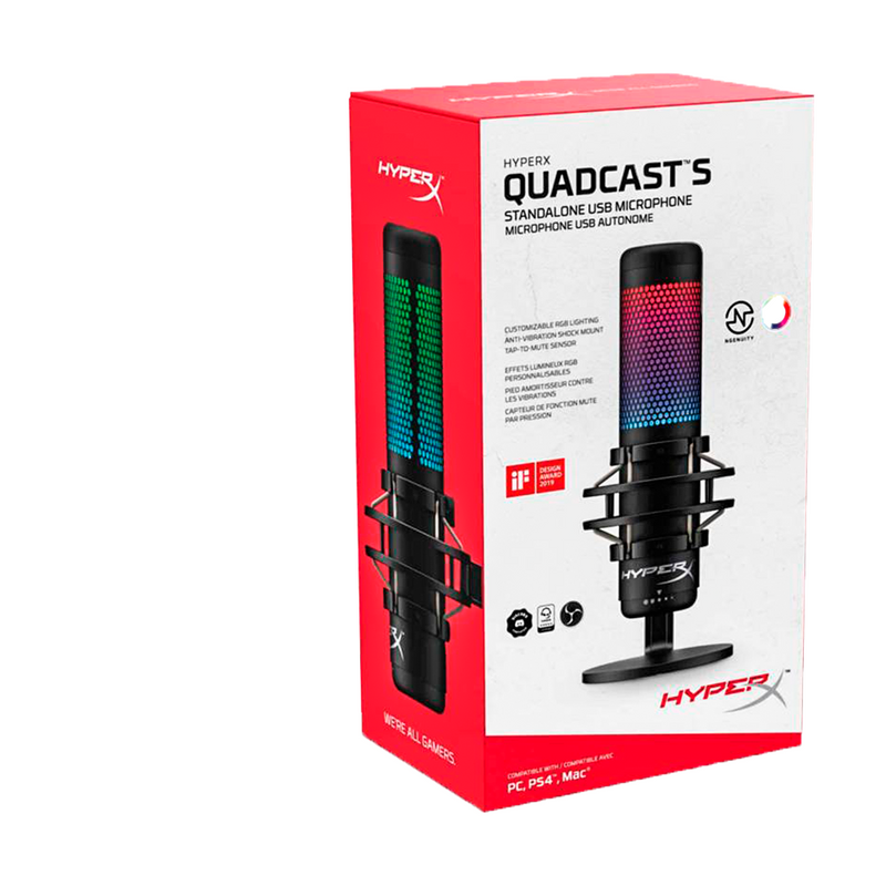 MICROFONO HYPERX QUADCAST S | USB | RGB