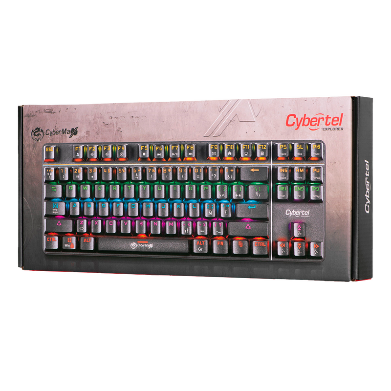 TECLADO CYBERTEL EXPLORER CBX GK1002 | MECANICO | SW-BLUE | RAINBOW