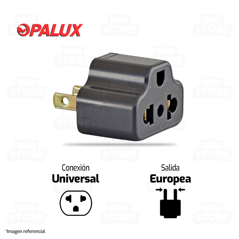 ADAPTADOR MULTIPLE UNIVERSAL OPALUX | REDONDO