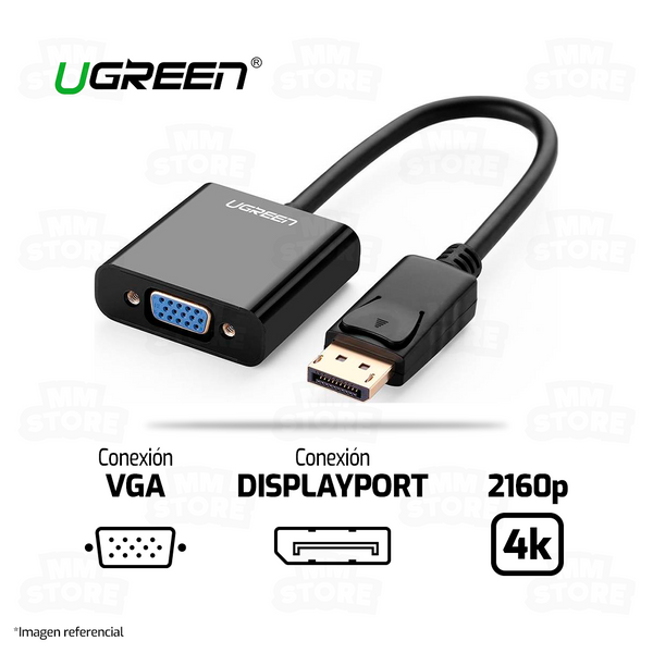 ADAPTADOR DISPLAYPORT A VGA 4K UGREEN 20415