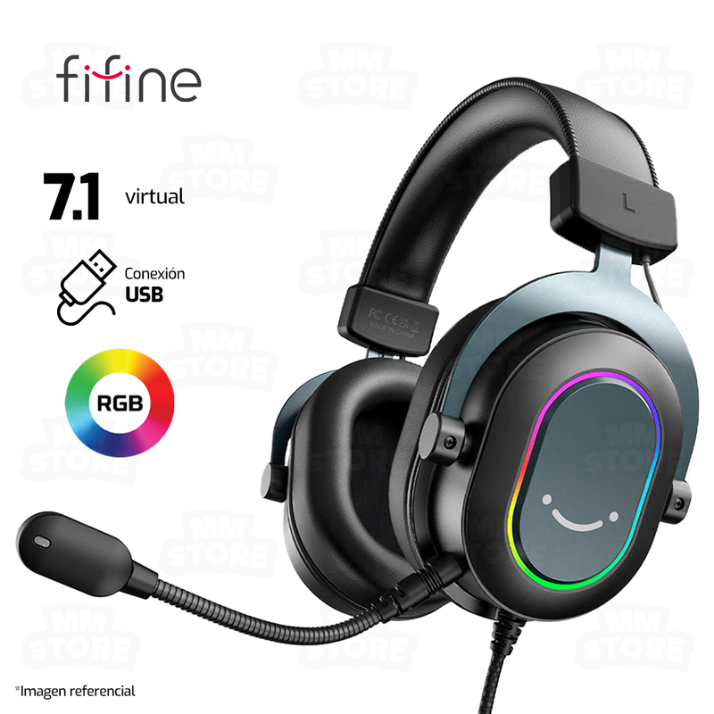 AUDIFONO FIFINE H6 | USB | 7.1 | RGB | NEGRO