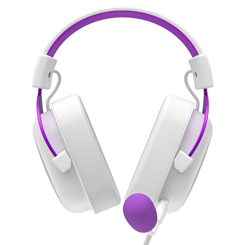 AUDIFONO HAVIT H2002D | 3.5 MM | BLANCO - MORADO