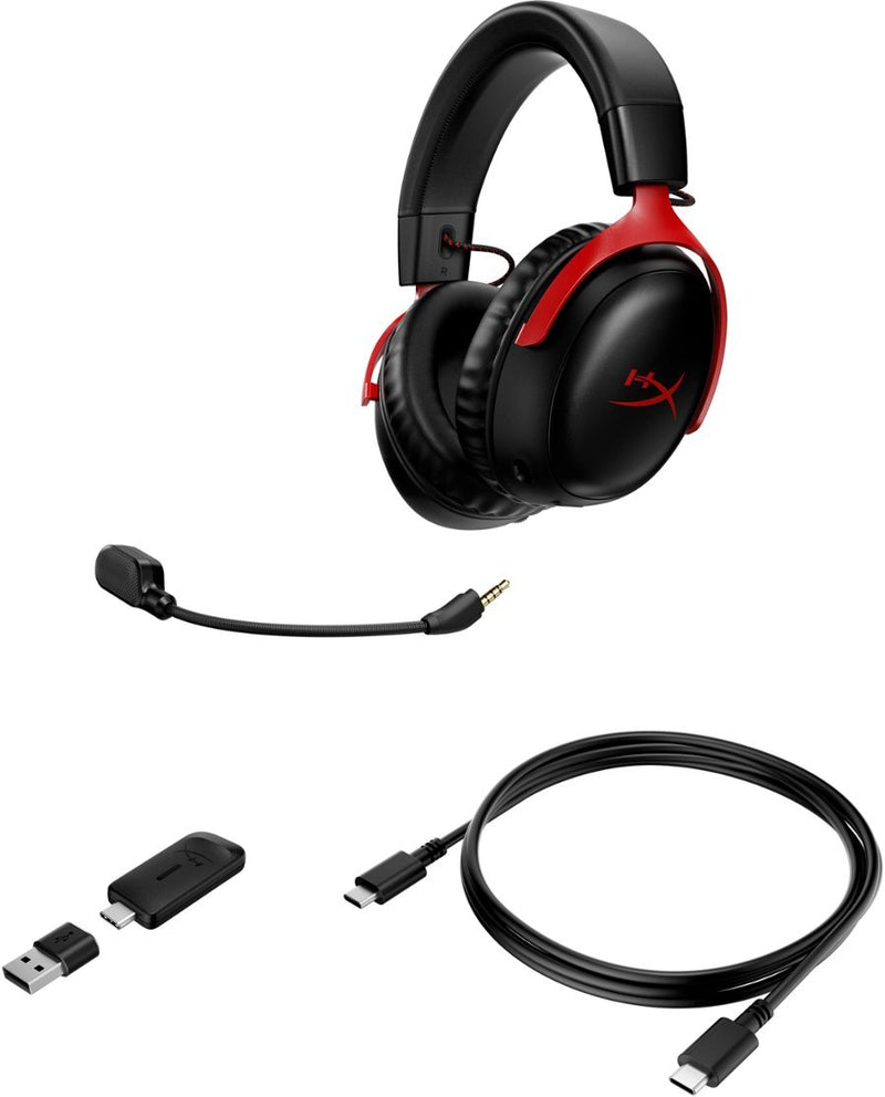 AUDIFONO HYPERX CLOUD III | INALAMBRICO | 7.1 | ROJO