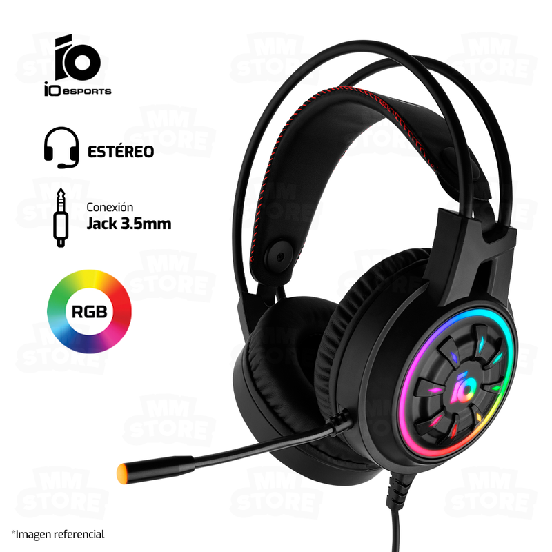 AUDIFONO IO ESPORTS PHANTOM | 3.5MM | ESTEREO | RGB