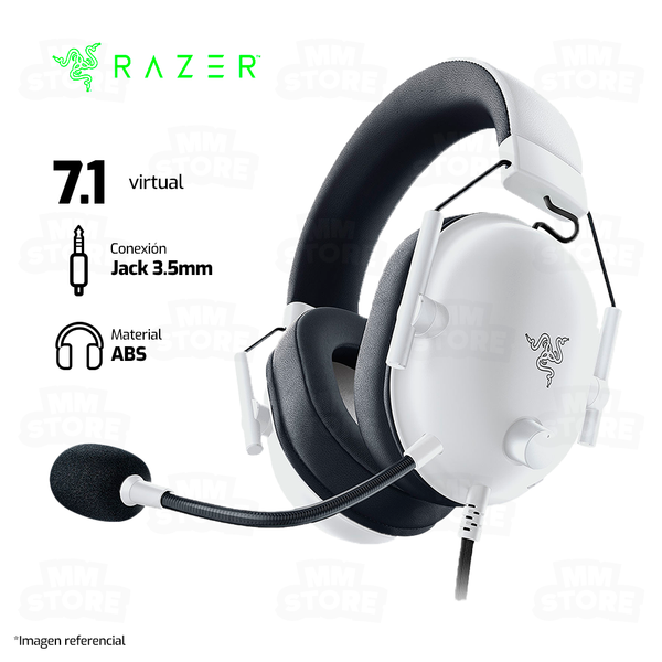 AUDIFONO RAZER BLACKSHARK V2 X | 3.5MM | 7.1 | BLANCO