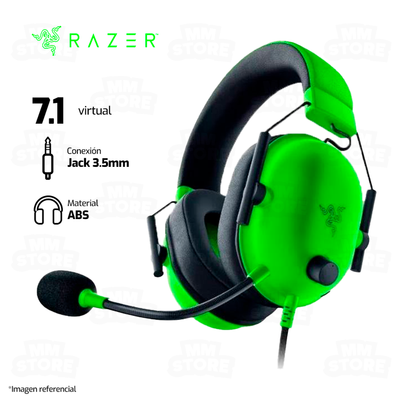 AUDIFONO RAZER BLACKSHARK V2 X | 3.5MM | 7.1 | GREEN