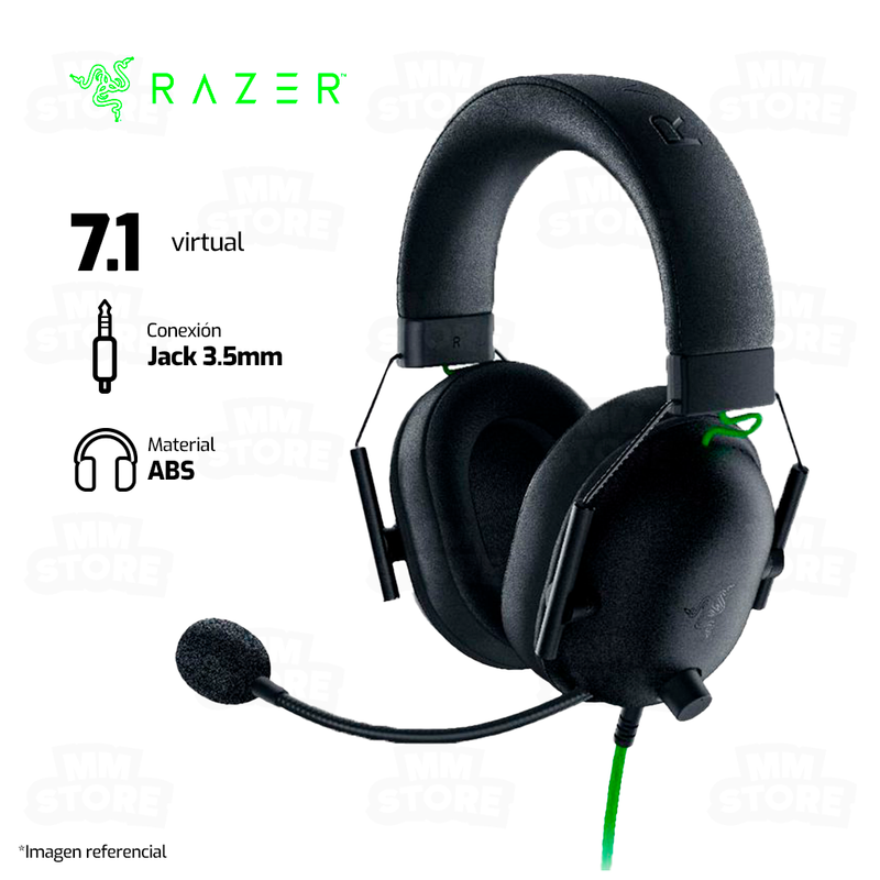 AUDIFONO RAZER BLACKSHARK V2 X | 3.5MM | 7.1 | NEGRO