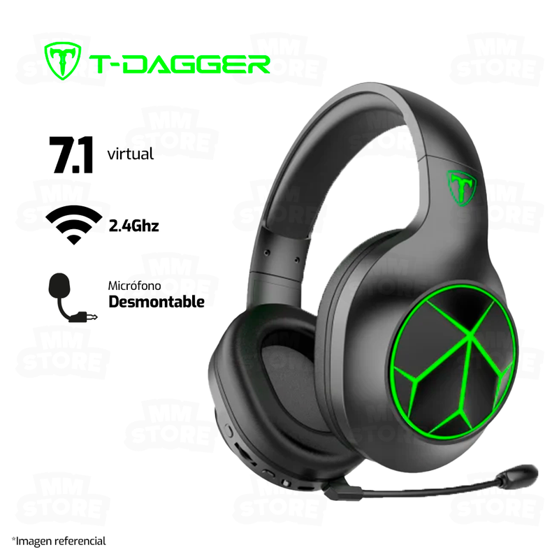 AUDIFONO T-DAGGER GENEVE T-RGH515 | INALAMBRICO | 7.1